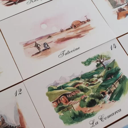 Colección mesero EL SR. DE LOS ANILLOS, JUEGO DE TRONOS Y STAR WARS