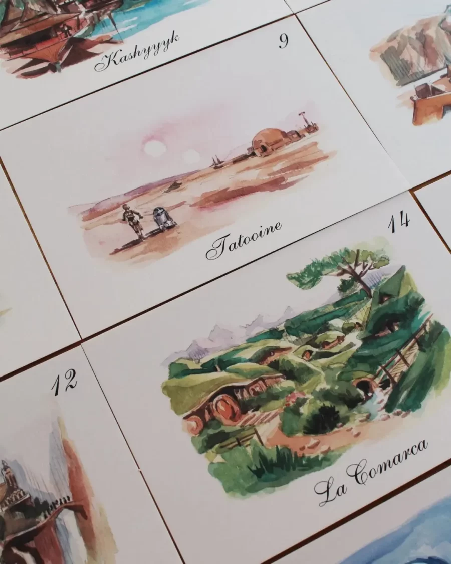 Colección mesero EL SR. DE LOS ANILLOS, JUEGO DE TRONOS Y STAR WARS