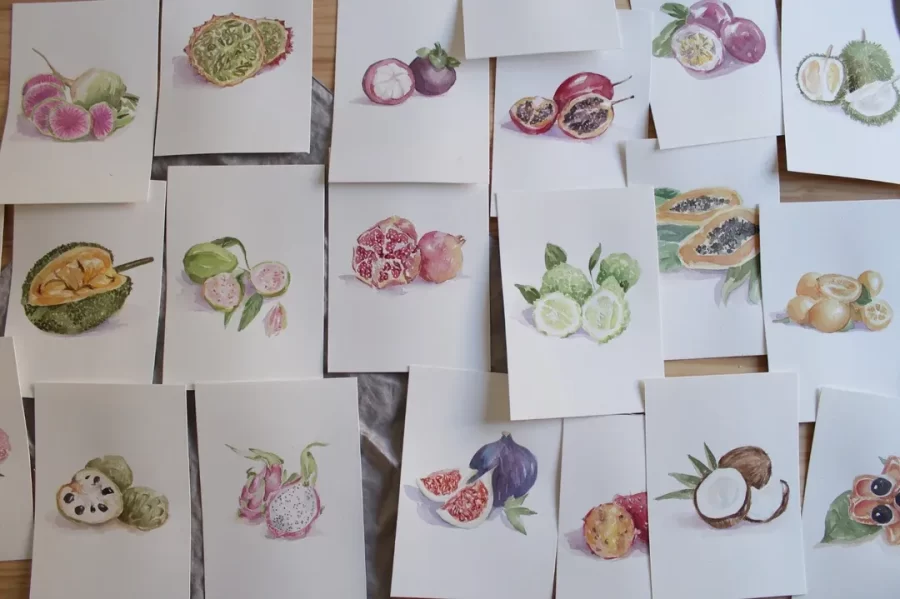 Colección mesero FRUTAS TROPICALES - Imagen 3