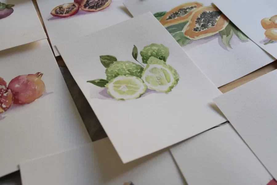Colección mesero FRUTAS TROPICALES - Imagen 5