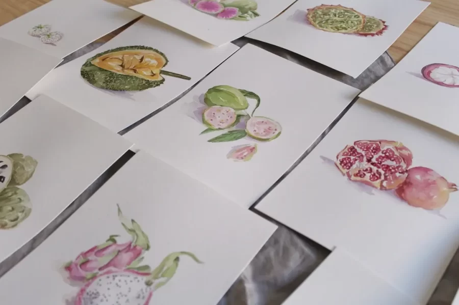 Colección mesero FRUTAS TROPICALES - Imagen 6