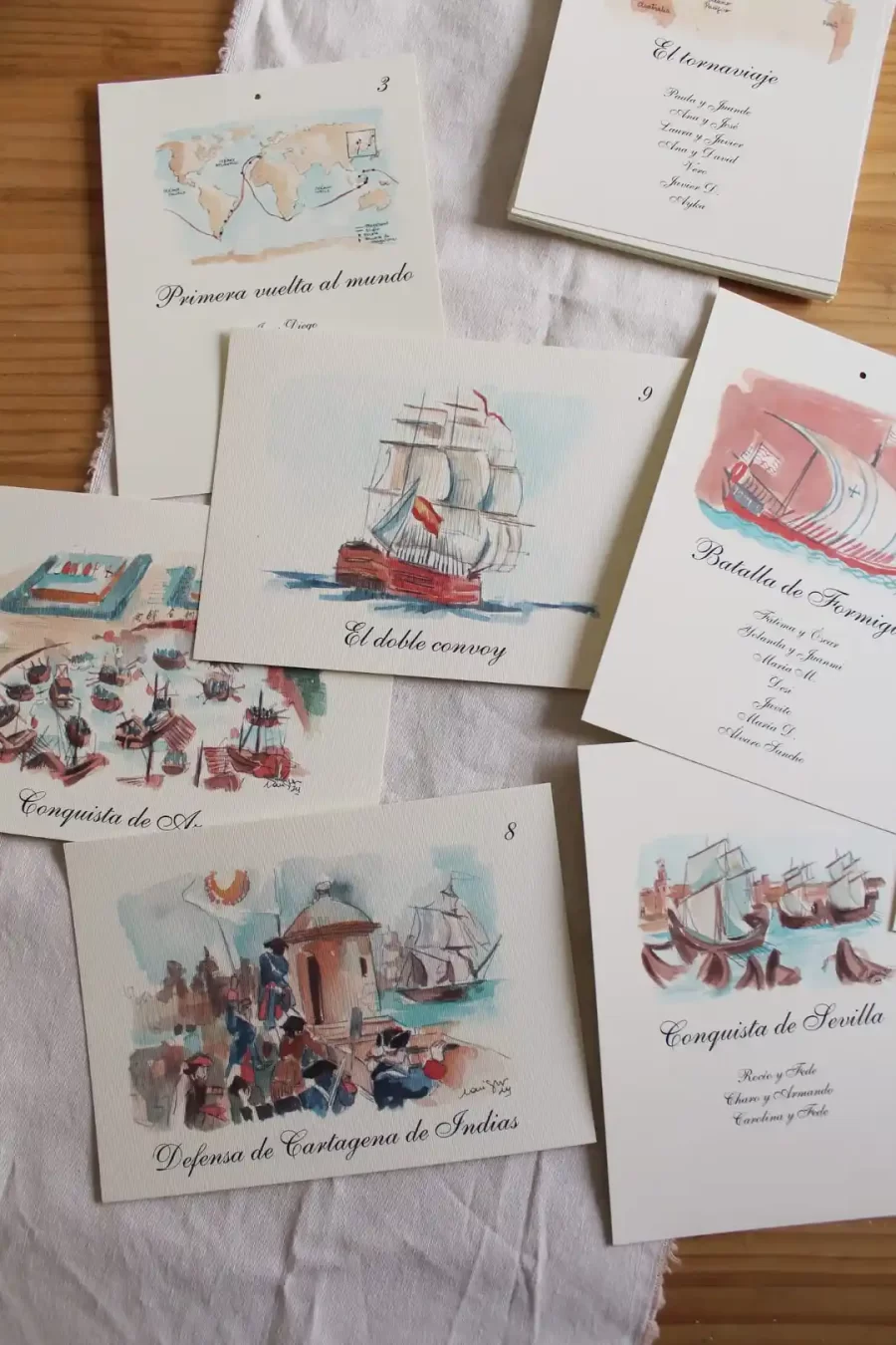 Colección mesero BATALLAS NAVALES - Imagen 3